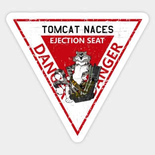 F-14 Tomcat - Tomcat Naces Ejection Seat - Grunge Style Sticker